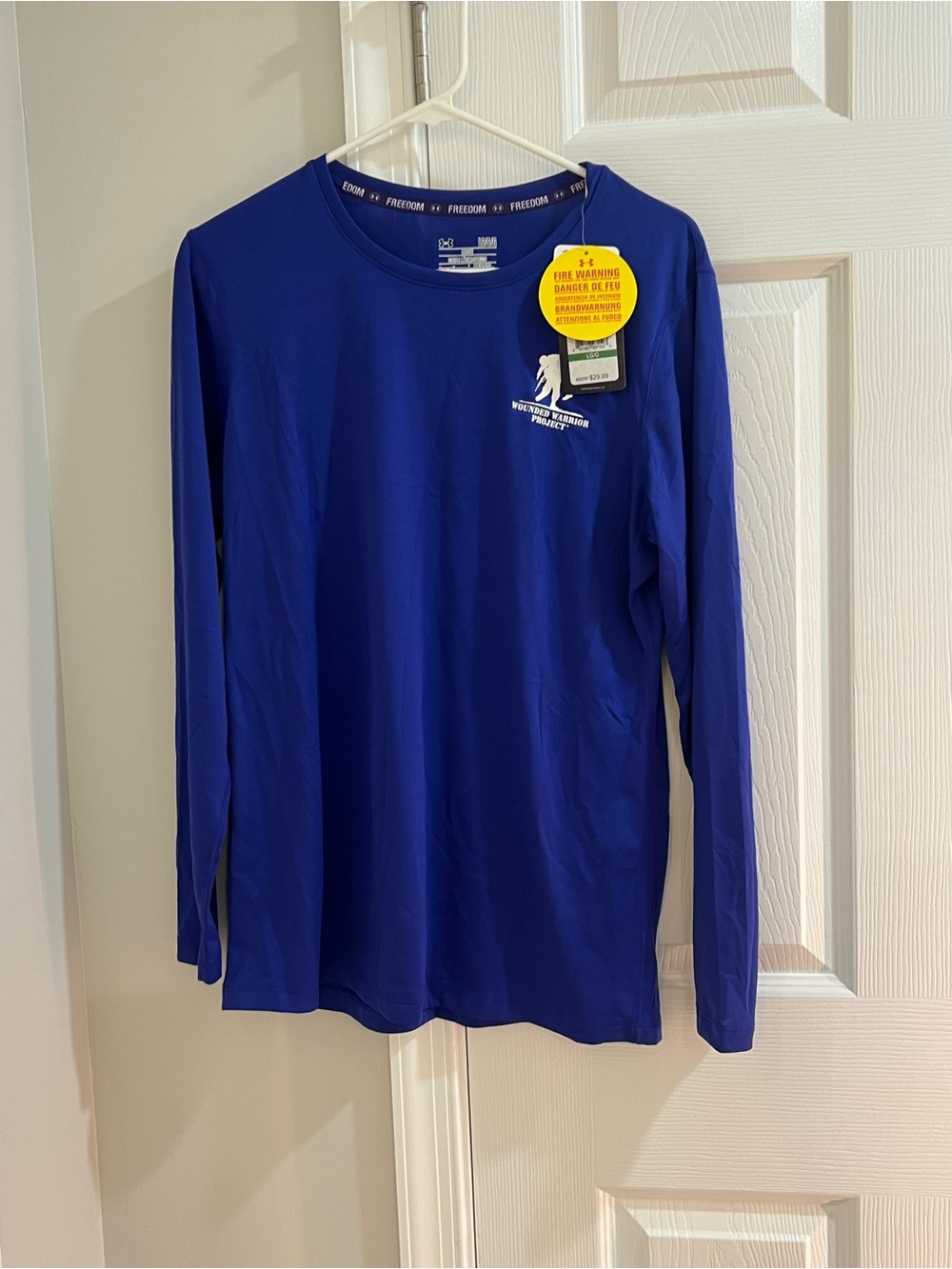 Under Armour Women's Royal Blue Long-Sleeve wounded warrior shirt